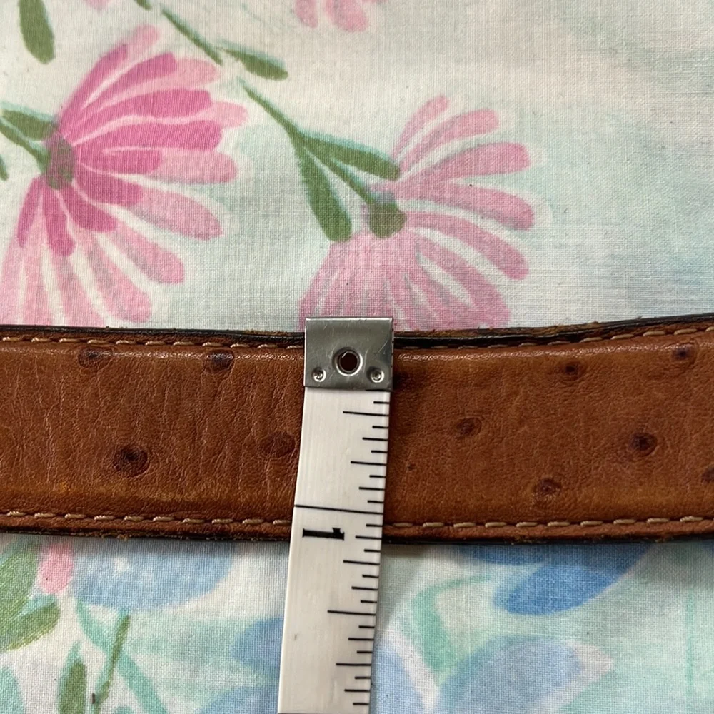 Wrangler Kids Brown Leather Belt with Silver Floral Oval Buckle